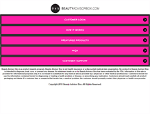 Tablet Screenshot of beautyadvisorbox.com